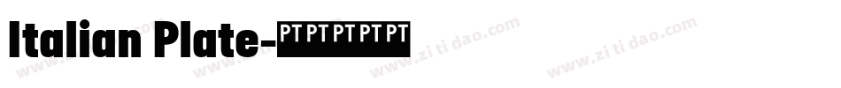 Italian Plate字体转换
